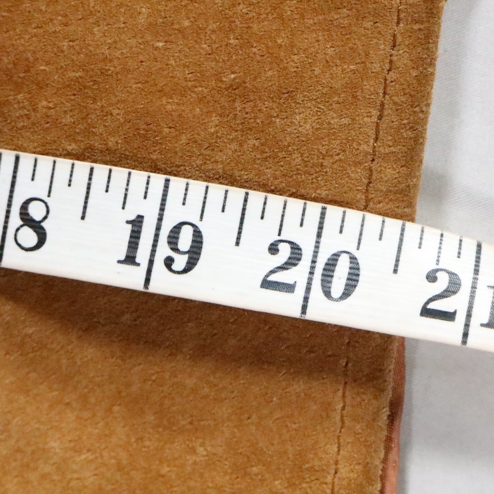 VTG CEDARS Genuine Palomino Leather Skirt Sz 14 - Picture 13 of 16